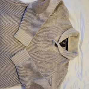 Maker beige Men's shawl neck sweater medium